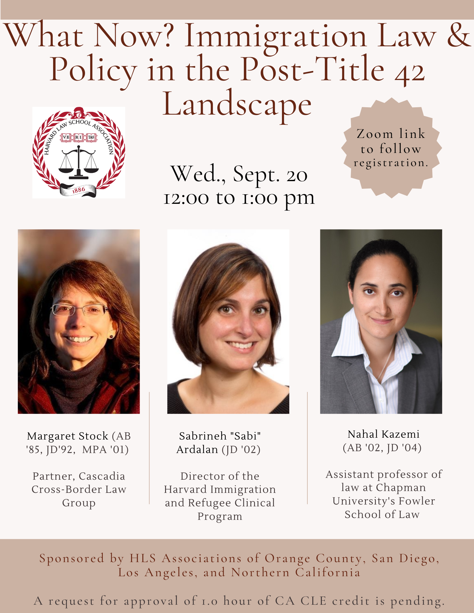 "What Now? Immigration Law & Policy in the Post-Title 42 Landscape" Flyer